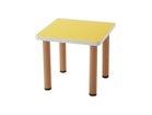 【フライミープティ/FLYMEe petit / GOODS】のKids Table / キッズテーブル スクエア #6621 サイズ:45 × 45cm、天板イエロー、エッジホワイト|ID:prp329100000009385