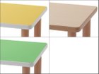 【フライミープティ/FLYMEe petit / GOODS】のKids Table / キッズテーブル スクエア #6621 天板カラーは「イエロー」、「ナチュラル」、「グリーン」からお選びいただけます。|ID:prp329100000009385
