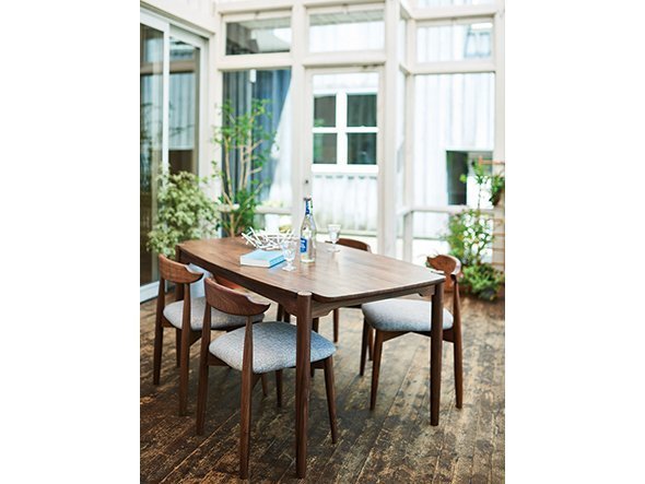 【フライミー ヴェール/FLYMEe vert / GOODS】のDining Chair / ダイニングチェア n97053(ウォールナット) 人気、トレンドファッション・服の通販 founy(ファニー) 　送料無料　Free Shipping　テーパード　Tapered　ファブリック　Fabric　フォルム　Form　ホーム・キャンプ・アウトドア・お取り寄せ　Home,Garden,Outdoor,Camping Gear　家具・インテリア　Furniture　チェア・椅子　Chair　ダイニングチェア　Dining Chair　other-6|ID: prp329100000009442 ipo3291000000031548253