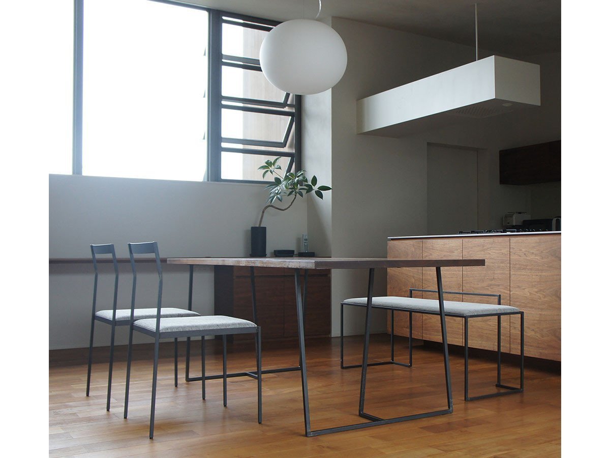 【杉山製作所/Sugiyama Seisakusho / GOODS】のKUROTETSU SUMI DINING TABLE / クロテツ スミ ダイニングテーブル 人気、トレンドファッション・服の通販 founy(ファニー) 　クール　Cool　スクエア　Square　テーブル　Table　フレーム　Flame　ホーム・キャンプ・アウトドア・お取り寄せ　Home,Garden,Outdoor,Camping Gear　家具・インテリア　Furniture　テーブル　Table　ダイニングテーブル　Dining Table　other-3|ID: prp329100000009448 ipo3291000000031529356