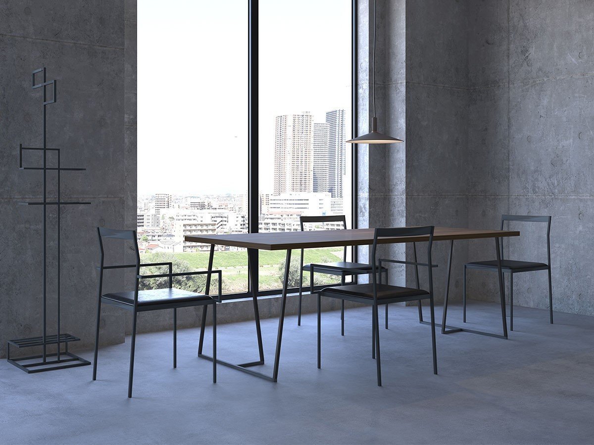 【杉山製作所/Sugiyama Seisakusho / GOODS】のKUROTETSU SUMI DINING TABLE / クロテツ スミ ダイニングテーブル 人気、トレンドファッション・服の通販 founy(ファニー) 　クール　Cool　スクエア　Square　テーブル　Table　フレーム　Flame　ホーム・キャンプ・アウトドア・お取り寄せ　Home,Garden,Outdoor,Camping Gear　家具・インテリア　Furniture　テーブル　Table　ダイニングテーブル　Dining Table　other-6|ID: prp329100000009448 ipo3291000000031529360