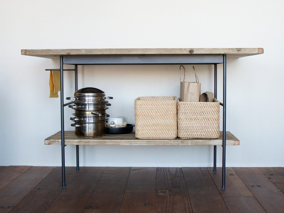 【杉山製作所/Sugiyama Seisakusho / GOODS】のFACT H WORK TABLE / ファクト H ワークテーブル インテリア・キッズ・メンズ・レディースファッション・服の通販 founy(ファニー) 　オイル　Oil　タオル　Towel　テーブル　Table　デスク　Desk　ワーク　Work　ホーム・キャンプ・アウトドア・お取り寄せ　Home,Garden,Outdoor,Camping Gear　家具・インテリア　Furniture　テーブル　Table　コンソール・カウンターテーブル　Console/Counter Table　棚板:1枚追加|ID: prp329100000009458 ipo3291000000030251758