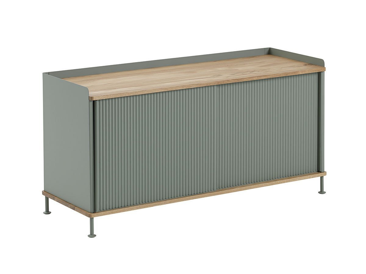 【ムート/MUUTO / GOODS】のENFOLD SIDEBOARD LOW / エンフォールドサイドボード ロー インテリア・キッズ・メンズ・レディースファッション・服の通販 founy(ファニー) 　ホーム・キャンプ・アウトドア・お取り寄せ　Home,Garden,Outdoor,Camping Gear　家具・インテリア　Home Furniture & Interior. Stylish & Functional Living Spaces　収納家具・キャビネット　Storage Furniture　サイドボード　Sideboard　オーク / ダスティグリーン|ID: prp329100000009465 ipo3291000000030189998