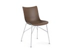 【カルテル/Kartell / GOODS】のSmart Wood collection P/WOOD / スマートウッドコレクション Pウッド シート:ベーシックベニヤ(ダークブラウン)、脚部クローム|ID: prp329100000009533 ipo3291000000033486962