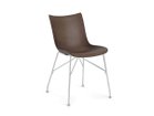 【カルテル/Kartell / GOODS】のSmart Wood collection P/WOOD / スマートウッドコレクション Pウッド シート:スラットアッシュ(ダークブラウン)、脚部クローム|ID: prp329100000009533 ipo3291000000033486968