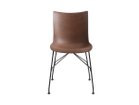 【カルテル/Kartell / GOODS】のSmart Wood collection P/WOOD / スマートウッドコレクション Pウッド シート:スラットアッシュ(ダークブラウン)、脚部ブラック|ID: prp329100000009533 ipo3291000000033486980