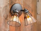 【フライミー ファクトリー/FLYMEe Factory / GOODS】のCUSTOM SERIES 2 Classic Wall Lamp × Stained Glass Checker / カスタムシリーズ 2灯クラシックウォールランプ × ステンドグラス(チェッカー) 参考イメージ|ID: prp329100000009580 ipo3291000000031686717