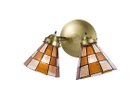 【フライミー ファクトリー/FLYMEe Factory / GOODS】のCUSTOM SERIES 2 Classic Wall Lamp × Stained Glass Checker / カスタムシリーズ 2灯クラシックウォールランプ × ステンドグラス(チェッカー) 器具本体:ゴールド|ID: prp329100000009580 ipo3291000000031902998