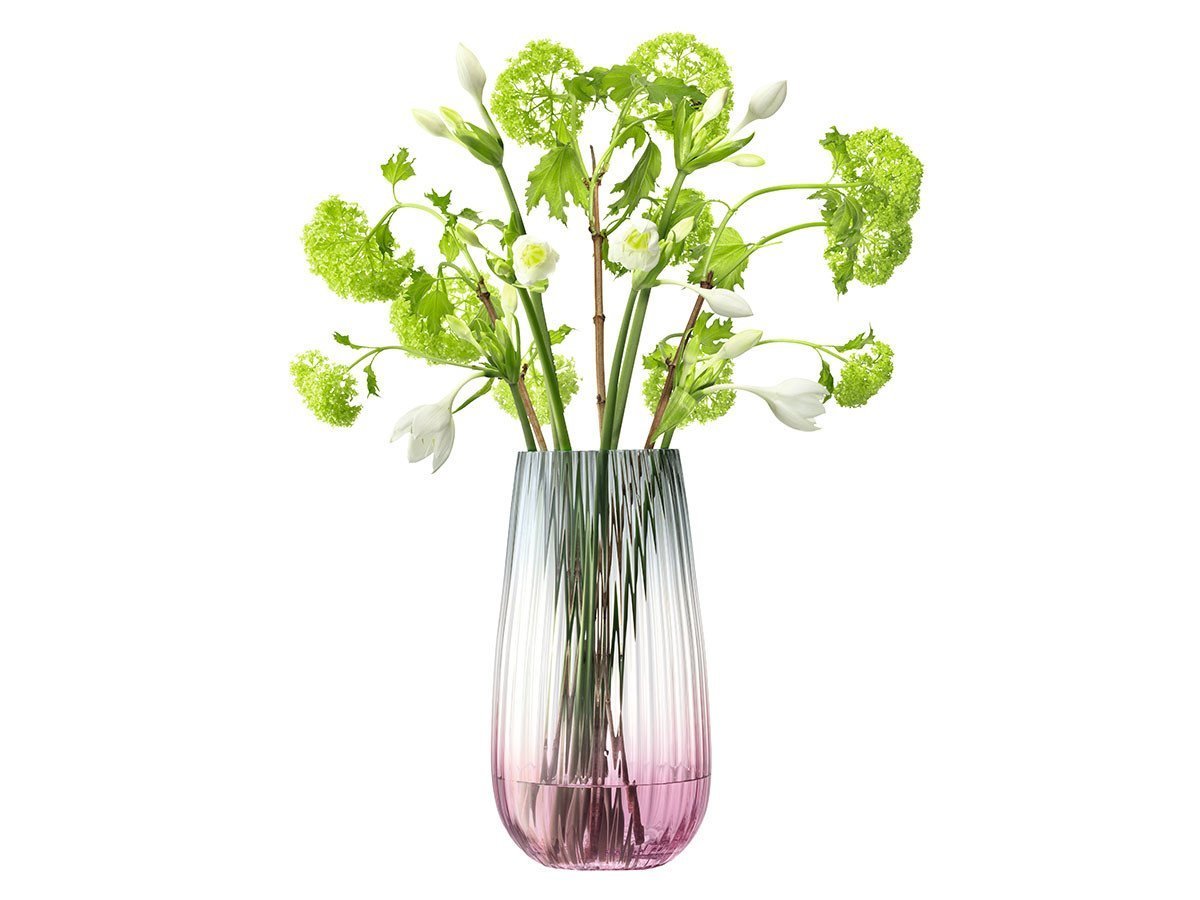 【エルエスエー インターナショナル/LSA international / GOODS】のDUSK VASE / ダスクベース 高さ28cm インテリア・キッズ・メンズ・レディースファッション・服の通販 founy(ファニー) 　送料無料　Free Shipping　グラデーション　Gradation　フラワー　Flower　プリーツ　Pleats　ホーム・キャンプ・アウトドア・お取り寄せ　Home,Garden,Outdoor,Camping Gear　家具・インテリア　Home Furniture & Interior. Stylish & Functional Living Spaces　その他 インテリア雑貨、家具　Furniture, Interior, Others　ピンク / グレー|ID: prp329100000009596 ipo3291000000030237760