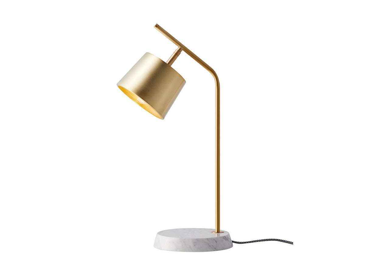 【フライミーパーラー/FLYMEe Parlor / GOODS】のDesk Lamp / デスクランプ #100233 インテリア・キッズ・メンズ・レディースファッション・服の通販 founy(ファニー) 　送料無料　Free Shipping　シンプル　Simple　スタンダード　Standard　スリム　Slim　デスク　Desk　フォルム　Form　ホーム・キャンプ・アウトドア・お取り寄せ　Home,Garden,Outdoor,Camping Gear　家具・インテリア　Furniture　ライト・照明　Lighting & Light Fixtures　デスクライト・テーブルライト　Desk Light/Table Light　ブラス + ホワイト|ID: prp329100000009620 ipo3291000000030239445