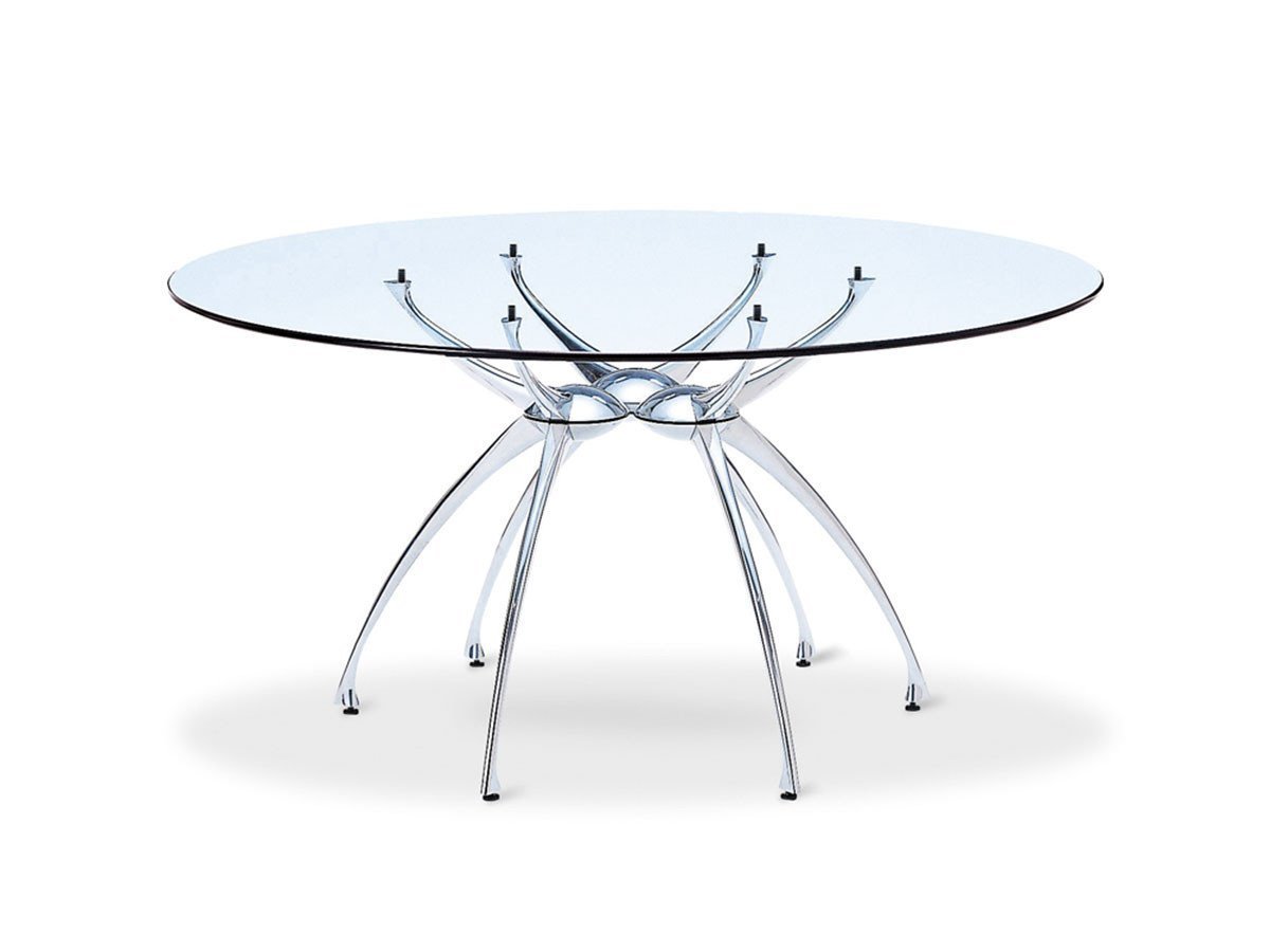 【フライミー ノワール/FLYMEe Noir / GOODS】のDining Table G / ダイニングテーブル 直径140cm m71241 インテリア・キッズ・メンズ・レディースファッション・服の通販 founy(ファニー) 　ガラス　Glass, Glassware　テーブル　Table, Dining Table　ラウンド　Round, Round Neck　ホーム・キャンプ・アウトドア・お取り寄せ　Home Living / Home & Lifestyle / Camping Gear / Outdoor Camping　家具・インテリア　Home Furniture & Interior. Stylish & Functional Living Spaces　テーブル　Dining, Coffee & Side Tables　ダイニングテーブル・食卓テーブル　Dining Tables　天板:クリアガラス|ID: prp329100000009630 ipo3291000000036245021