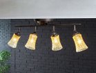 【フライミー ファクトリー/FLYMEe Factory / GOODS】のCUSTOM SERIES 4 Ceiling Lamp × Amaretto / カスタムシリーズ 4灯シーリングランプ × アマレット 器具本体:ビンテージメタル、シェード:アンバー|ID: prp329100000009728 ipo3291000000033384826