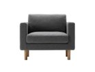 【ヒロシマ/HIROSHIMA / GOODS】のSingle Seat Sofa / シングルシートソファ カバーリング仕様 張地:M-02(MIX FLANO / #7099 グレー)、脚部:オーク(NL-0 ナチュラルホワ|ID: prp329100000009786 ipo3291000000007909310