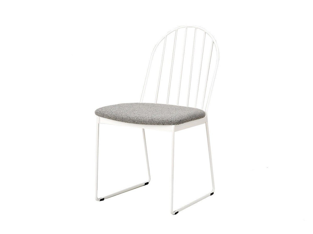 【杉山製作所/Sugiyama Seisakusho / GOODS】のfelice chair mio / フェリーチェ チェア ミオ インテリア・キッズ・メンズ・レディースファッション・服の通販 founy(ファニー) 　送料無料　Free Shipping　コンパクト　Compact, Small Size　シンプル　Simple, Minimal　フレーム　Frame, Outline　ホーム・キャンプ・アウトドア・お取り寄せ　Home Living / Home & Lifestyle / Camping Gear / Outdoor Camping　家具・インテリア　Home Furniture & Interior. Stylish & Functional Living Spaces　チェア・椅子　Seating & Chairs　ダイニングチェア・木製チェア　Dining Chairs　張地:ホルム HoGR ホルムグレー(Aランク)、フレームサンドホワイト、サイズ:座面高41cm|ID: prp329100000009797 ipo3291000000035278109