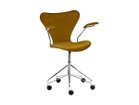 【フリッツ ハンセン/FRITZ HANSEN / GOODS】のSERIES 7 / セブンチェア フルパディング アームチェア キャスター付き回転ベース ベルベット 3217 張地:BELFAST ソフトオークル(カテゴリー1)|ID: prp329100000009800 ipo3291000000030228724