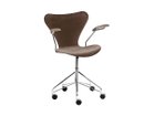 【フリッツ ハンセン/FRITZ HANSEN / GOODS】のSERIES 7 / セブンチェア フルパディング アームチェア キャスター付き回転ベース ベルベット 3217 張地:BELFAST グレーブラウン(カテゴリー1)|ID: prp329100000009800 ipo3291000000030228743