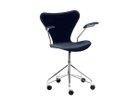 【フリッツ ハンセン/FRITZ HANSEN / GOODS】のSERIES 7 / セブンチェア フルパディング アームチェア キャスター付き回転ベース ベルベット 3217 張地:BELFAST ミッドナイトブルー(カテゴリー1)|ID: prp329100000009800 ipo3291000000030228750