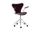 【フリッツ ハンセン/FRITZ HANSEN / GOODS】のSERIES 7 / セブンチェア フルパディング アームチェア キャスター付き回転ベース ベルベット 3217 張地:BELFAST ダークプラム(カテゴリー1)|ID: prp329100000009800 ipo3291000000030228755