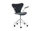 【フリッツ ハンセン/FRITZ HANSEN / GOODS】のSERIES 7 / セブンチェア フルパディング アームチェア キャスター付き回転ベース ベルベット 3217 張地:BELFAST グレーブルー(カテゴリー1)|ID: prp329100000009800 ipo3291000000030228768