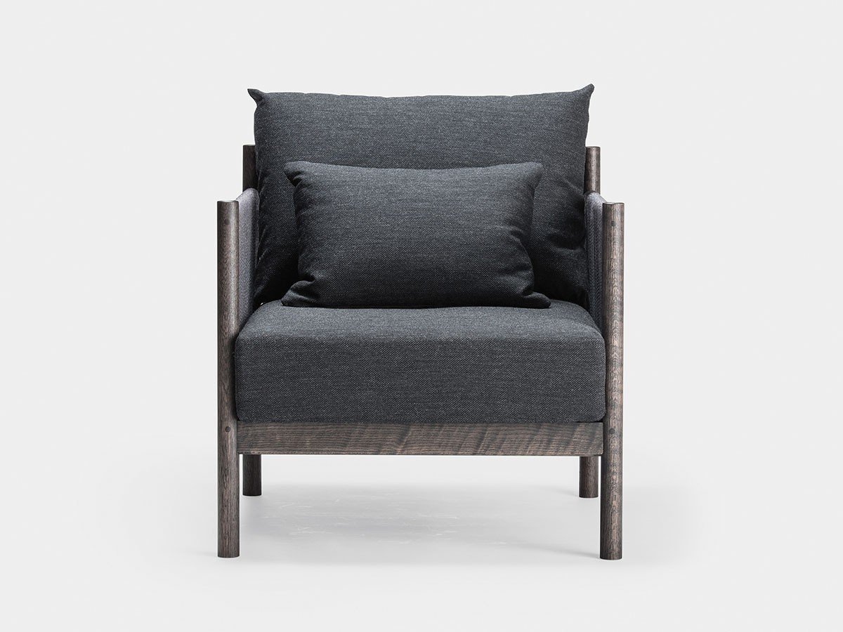 【アリアケ/ARIAKE / GOODS】のBraid Sofa / ブレイド(組紐)ソファ 1シート インテリア・キッズ・メンズ・レディースファッション・服の通販 founy(ファウニー) 　ペーパー　Paper, Kraft Paper　ホーム・キャンプ・アウトドア・お取り寄せ　Home Living / Home & Lifestyle / Camping Gear / Outdoor Camping　家具・インテリア　Home Furniture & Interior. Stylish & Functional Living Spaces　ソファー　Couches & Sofas　張地:B-CGR(ファブリック / モリデン)、フレーム:スモークオーク|ID: prp329100000009875 ipo3291000000037080377