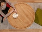 【カジャ/KAJA / GOODS】のFARGO Round Coffee Table / ファーゴ ラウンド コーヒーテーブル チーク無垢材を贅沢に楽しむことができます。|ID: prp329100000010035 ipo3291000000025321092