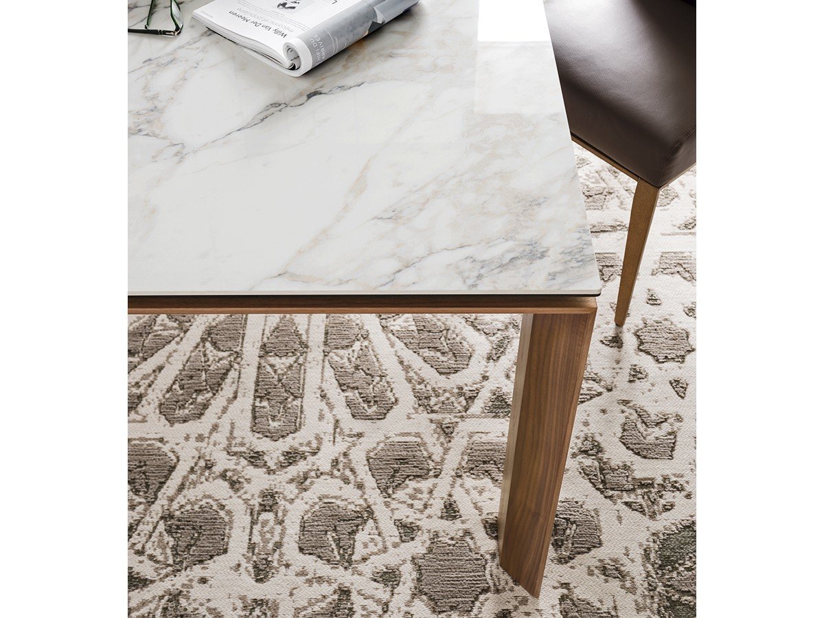 【カリガリス/Calligaris / GOODS】のOMNIA / オムニア セラミック天板 CS/4058-R 160 インテリア・キッズ・メンズ・レディースファッション・服の通販 founy(ファニー) 　シンプル　Simple, Minimal　スタイリッシュ　Stylish, Fashionable　テーブル　Table, Dining Table　フォルム　Silhouette, Form　フレーム　Frame, Outline　ホーム・キャンプ・アウトドア・お取り寄せ　Home Living / Home & Lifestyle / Camping Gear / Outdoor Camping　家具・インテリア　Home Furniture & Interior. Stylish & Functional Living Spaces　テーブル　Dining, Coffee & Side Tables　ダイニングテーブル・食卓テーブル　Dining Tables　天板P2C ホワイトマーブル、脚部P1GW カナレットウォールナット|ID: prp329100000010047 ipo3291000000034960292