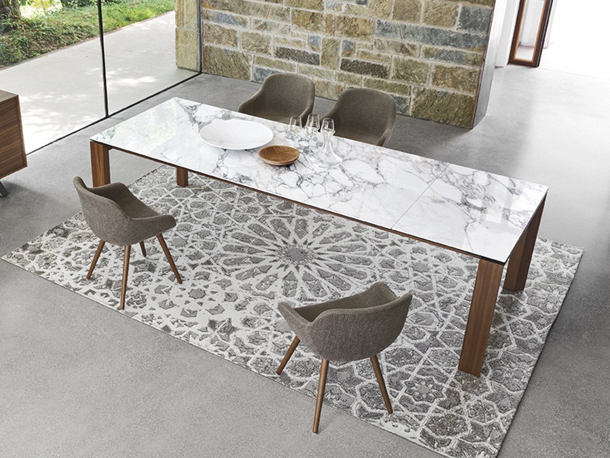 【カリガリス/Calligaris / GOODS】のOMNIA / オムニア セラミック天板 CS/4058-R 160 インテリア・キッズ・メンズ・レディースファッション・服の通販 founy(ファニー) シンプル Simple, Minimal スタイリッシュ Stylish, Fashionable テーブル Table, Dining Table フォルム Silhouette, Form フレーム Frame, Outline ホーム・キャンプ・アウトドア・お取り寄せ Home Living / Home & Lifestyle / Camping Gear / Outdoor Camping 家具・インテリア Home Furniture & Interior. Stylish & Functional Living Spaces テーブル Dining, Coffee & Side Tables ダイニングテーブル・食卓テーブル Dining Tables 天板P2C ホワイトマーブル、脚部P201 ウォールナット|ID: prp329100000010047 ipo3291000000036644621