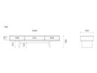 【マスターウォール/MASTERWAL / GOODS】のSEEK AV BOARD / シーク AVボード 寸法図(幅160cm)|ID: prp329100000010089 ipo3291000000037064595