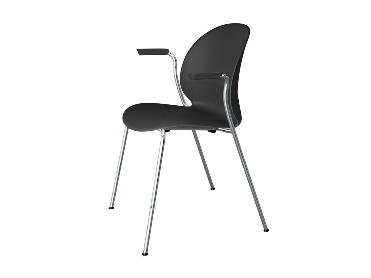 【フリッツ ハンセン/FRITZ HANSEN / GOODS】のN02 RECYCLE / N02 リサイクル アームチェア クロームベース N02-11 インテリア・キッズ・メンズ・レディースファッション・服の通販 founy(ファニー) 　送料無料　Free Shipping　テーブル　Table, Dining Table　ワーク　Workwear, Utility Style　ホーム・キャンプ・アウトドア・お取り寄せ　Home Living / Home & Lifestyle / Camping Gear / Outdoor Camping　家具・インテリア　Home Furniture & Interior. Stylish & Functional Living Spaces　チェア・椅子　Seating & Chairs　ダイニングチェア・木製チェア　Dining Chairs　ホーム・キャンプ・アウトドア・お取り寄せ　Home Living / Home & Lifestyle / Camping Gear / Outdoor Camping　家具・インテリア　Home Furniture & Interior. Stylish & Functional Living Spaces　チェア・椅子　Seating & Chairs　アームチェア・アクセントチェア　Armchairs & Accent Chairs　ブラック|ID: prp329100000010123 ipo3291000000033062967