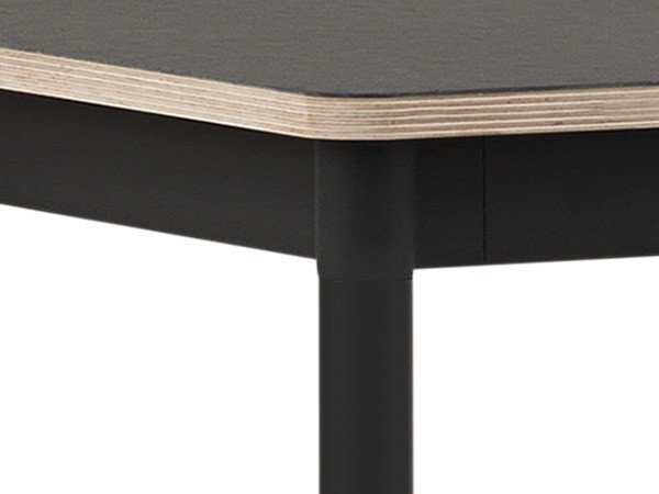 【ムート/MUUTO / GOODS】のBASE TABLE / ベーステーブル 140 × 80 インテリア・キッズ・メンズ・レディースファッション・服の通販 founy(ファニー) 　アクリル　Acrylic　シンプル　Simple　テーブル　Table　フィット　Fit　フレーム　Flame　ホーム・キャンプ・アウトドア・お取り寄せ　Home,Garden,Outdoor,Camping Gear　家具・インテリア　Home Furniture & Interior. Stylish & Functional Living Spaces　テーブル　Table　ダイニングテーブル　Dining Table　ブラックリノリウム / プライウッド / ブラック|ID: prp329100000010192 ipo3291000000030182796
