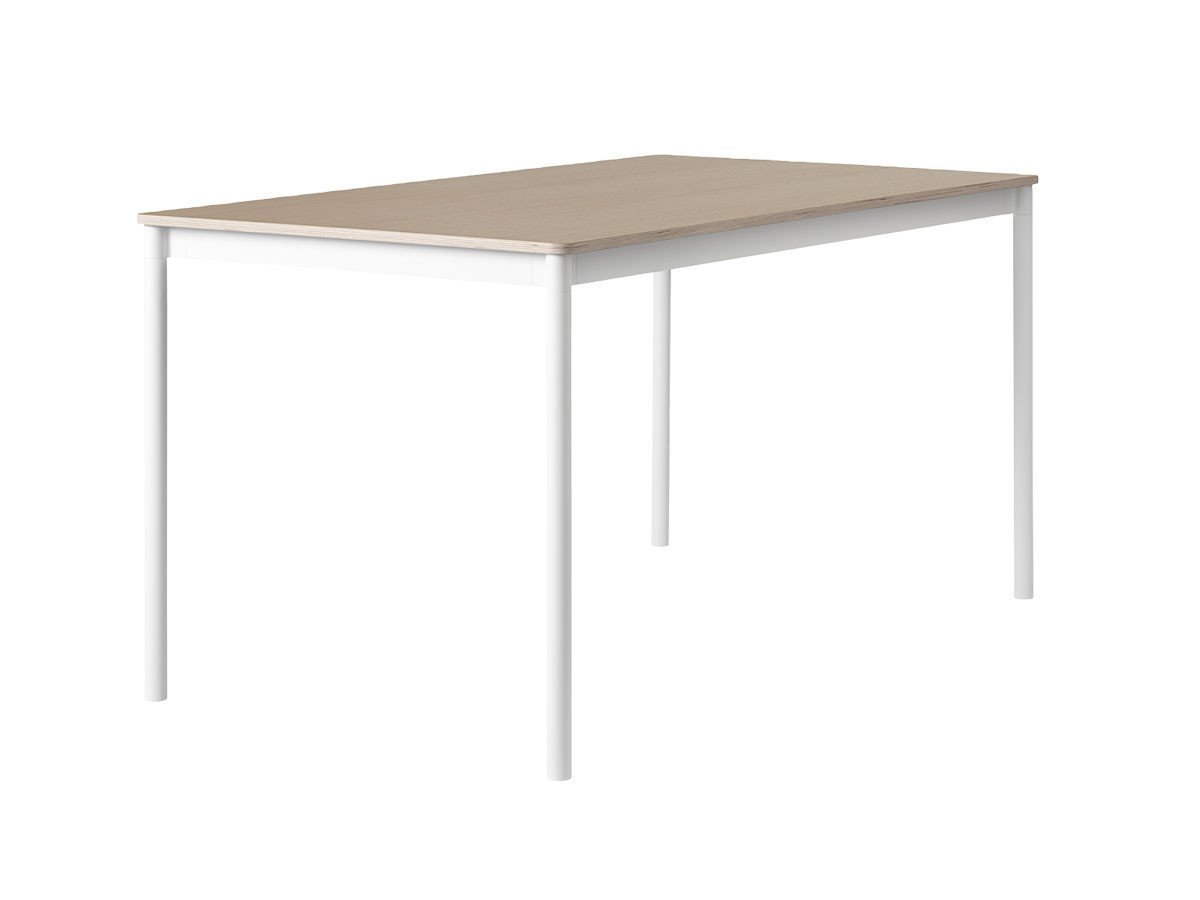 【ムート/MUUTO / GOODS】のBASE TABLE / ベーステーブル 140 × 80 インテリア・キッズ・メンズ・レディースファッション・服の通販 founy(ファニー) 　アクリル　Acrylic Material　シンプル　Simple, Minimal　テーブル　Table, Dining Table　フィット　Fit, Slim Fit　フレーム　Frame, Outline　ホーム・キャンプ・アウトドア・お取り寄せ　Home Living / Home & Lifestyle / Camping Gear / Outdoor Camping　家具・インテリア　Home Furniture & Interior. Stylish & Functional Living Spaces　テーブル　Dining, Coffee & Side Tables　ダイニングテーブル・食卓テーブル　Dining Tables　オークベニヤ / プライウッド / ホワイト|ID: prp329100000010192 ipo3291000000036859948