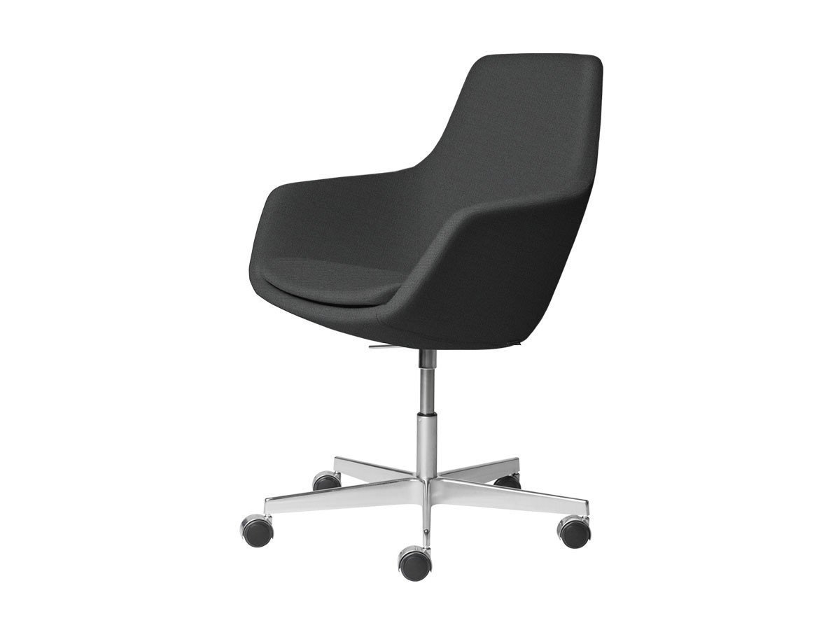 【フリッツ ハンセン/FRITZ HANSEN / GOODS】のLITTLE GIRAFFE / リトルジラフ チェア キャスター付5スターベース 3211 / 3211R インテリア・キッズ・メンズ・レディースファッション・服の通販 founy(ファニー) 　サテン　Satin, Glossy Fabric　テーブル　Table, Dining Table　ファブリック　Fabric, Textile　フレーム　Frame, Outline　送料無料　Free Shipping　ホーム・キャンプ・アウトドア・お取り寄せ　Home Living / Home & Lifestyle / Camping Gear / Outdoor Camping　家具・インテリア　Home Furniture & Interior. Stylish & Functional Living Spaces　チェア・椅子　Seating & Chairs　オフィスチェア・在宅ワーク用チェア　Office & Desk Chairs　張地:1172 グレーユニ(クリスチャンハウン)、脚部:アルミニウム / サテン仕上|ID: prp329100000010265 ipo3291000000030228615