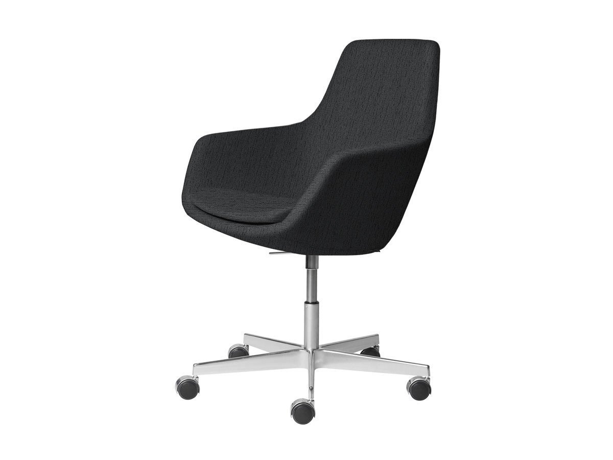 【フリッツ ハンセン/FRITZ HANSEN / GOODS】のLITTLE GIRAFFE / リトルジラフ チェア キャスター付5スターベース 3211 / 3211R インテリア・キッズ・メンズ・レディースファッション・服の通販 founy(ファニー) 　サテン　Satin, Glossy Fabric　テーブル　Table, Dining Table　ファブリック　Fabric, Textile　フレーム　Frame, Outline　送料無料　Free Shipping　ホーム・キャンプ・アウトドア・お取り寄せ　Home Living / Home & Lifestyle / Camping Gear / Outdoor Camping　家具・インテリア　Home Furniture & Interior. Stylish & Functional Living Spaces　チェア・椅子　Seating & Chairs　オフィスチェア・在宅ワーク用チェア　Office & Desk Chairs　張地:1173 グレー(クリスチャンハウン)、脚部:アルミニウム / サテン仕上|ID: prp329100000010265 ipo3291000000030228629