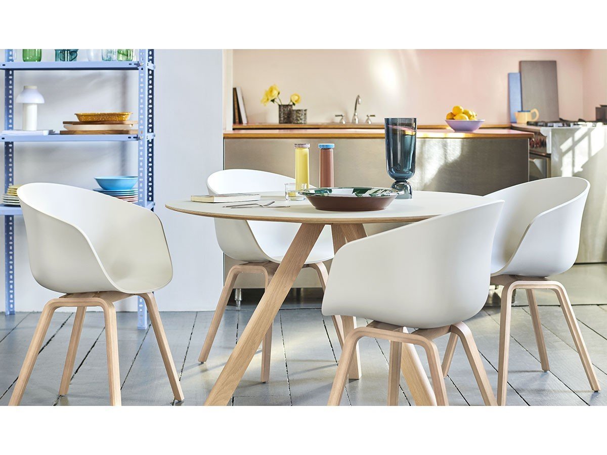 【ヘイ/HAY / GOODS】のCPH 20 ROUND / CPH 20 ラウンド 直径90cm インテリア・キッズ・メンズ・レディースファッション・服の通販 founy(ファニー) 　コレクション　Collection, Seasonal Line　シンプル　Simple, Minimal　テーブル　Table, Dining Table　ラウンド　Round, Round Neck　ホーム・キャンプ・アウトドア・お取り寄せ　Home Living / Home & Lifestyle / Camping Gear / Outdoor Camping　家具・インテリア　Home Furniture & Interior. Stylish & Functional Living Spaces　テーブル　Dining, Coffee & Side Tables　ダイニングテーブル・食卓テーブル　Dining Tables　ホーム・キャンプ・アウトドア・お取り寄せ　Home Living / Home & Lifestyle / Camping Gear / Outdoor Camping　家具・インテリア　Home Furniture & Interior. Stylish & Functional Living Spaces　テーブル　Dining, Coffee & Side Tables　カフェテーブル・丸型テーブル　Cafe & Bistro Tables　参考商品|ID: prp329100000010280 ipo3291000000036859938