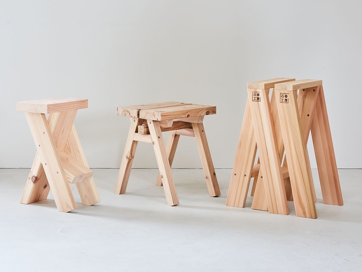 【石巻工房/Ishinomaki Laboratory / GOODS】のSTAND STOOL / スタンド スツール インテリア・キッズ・メンズ・レディースファッション・服の通販 founy(ファニー) 　送料無料　Free Shipping　シンプル　Simple, Minimal　スタンド　Stand Collar, Upright Stand　スリット　Slit, Slit Detail　ホーム・キャンプ・アウトドア・お取り寄せ　Home Living / Home & Lifestyle / Camping Gear / Outdoor Camping　家具・インテリア　Home Furniture & Interior. Stylish & Functional Living Spaces　チェア・椅子　Seating & Chairs　スツール・バースツール　Stools & Bar Stools　左:栗駒杉、中央:屋久島地杉、右:レッドシダー集成材|ID: prp329100000010282 ipo3291000000035341093