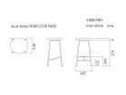【ベラコンテ/bellacontte / GOODS】のBUNS STOOL / バンズスツール 高さ60 / 75cm(板座) 人気、トレンドファッション・服の通販 founy(ファニー) 送料無料 Free Shipping シンプル Simple テーブル Table ホーム・キャンプ・アウトドア・お取り寄せ Home,Garden,Outdoor,Camping Gear 家具・インテリア Furniture チェア・椅子 Chair スツール Stool ホーム・キャンプ・アウトドア・お取り寄せ Home,Garden,Outdoor,Camping Gear 家具・インテリア Furniture チェア・椅子 Chair カウンターチェア・ハイスツール Counter Chair/High Stool thumbnail 寸法図(高さ60cm)|ID: prp329100000010342 ipo3291000000030207461