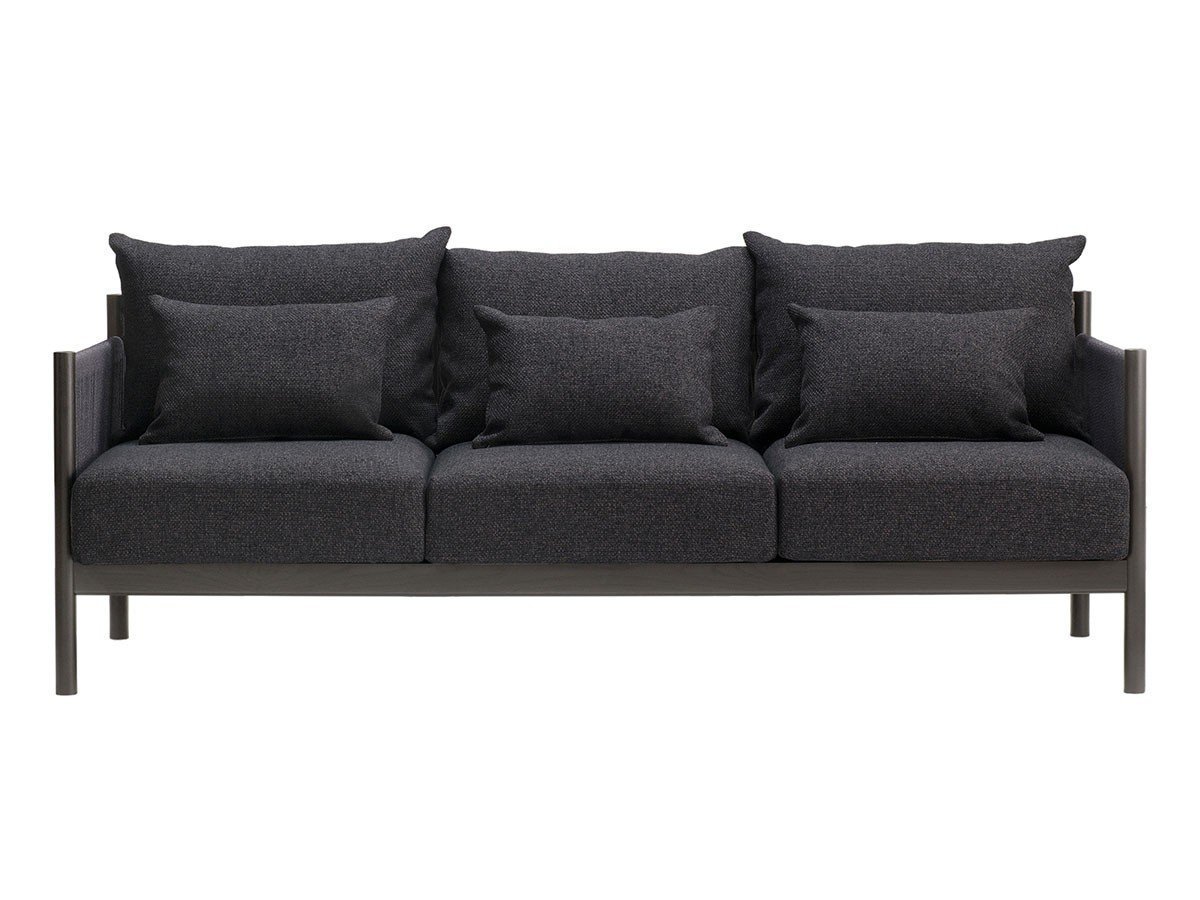 【アリアケ/ARIAKE / GOODS】のBraid Sofa / ブレイド(組紐)ソファ 3シート インテリア・キッズ・メンズ・レディースファッション・服の通販 founy(ファニー) 　ペーパー　Paper　ホーム・キャンプ・アウトドア・お取り寄せ　Home,Garden,Outdoor,Camping Gear　家具・インテリア　Furniture　ソファー　Sofa　張地:B-CGR(ファブリック / モリデン)、フレーム:スモークオーク|ID: prp329100000010369 ipo3291000000030215586