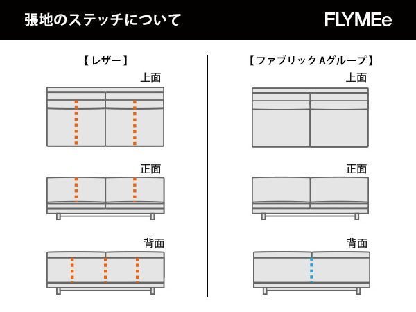 【マスターウォール/MASTERWAL / GOODS】のDANISH ONE ARM SOFA / デニッシュ ワンアームソファ 3シーター198 インテリア・キッズ・メンズ・レディースファッション・服の通販 founy(ファニー) 　クッション　Cushion　ホーム・キャンプ・アウトドア・お取り寄せ　Home,Garden,Outdoor,Camping Gear　家具・インテリア　Furniture　ソファー　Sofa　一部張地は背座面にステッチが入ります。対象張地は商品説明をご確認ください。|ID: prp329100000010403 ipo3291000000030227049