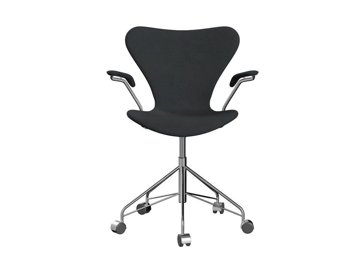 【フリッツ ハンセン/FRITZ HANSEN / GOODS】のSERIES 7 / セブンチェア フルパディング アームチェア キャスター付き回転ベース 3217 インテリア・キッズ・メンズ・レディースファッション・服の通販 founy(ファニー) 　キャップ　Cap, Baseball Cap　クッション　Cushion, Throw Pillow　シェイプ　Shape, Slim Fit　ファブリック　Fabric, Textile　送料無料　Free Shipping　おすすめ　Recommended / Our Picks　ホーム・キャンプ・アウトドア・お取り寄せ　Home Living / Home & Lifestyle / Camping Gear / Outdoor Camping　家具・インテリア　Home Furniture & Interior. Stylish & Functional Living Spaces　チェア・椅子　Seating & Chairs　アームチェア・アクセントチェア　Armchairs & Accent Chairs　ホーム・キャンプ・アウトドア・お取り寄せ　Home Living / Home & Lifestyle / Camping Gear / Outdoor Camping　家具・インテリア　Home Furniture & Interior. Stylish & Functional Living Spaces　チェア・椅子　Seating & Chairs　オフィスチェア・在宅ワーク用チェア　Office & Desk Chairs　張地:1173 グレー(クリスチャンハウン)、フレーム:クローム仕上、キャスターキャップ:クローム仕|ID: prp329100000010443 ipo3291000000030191915