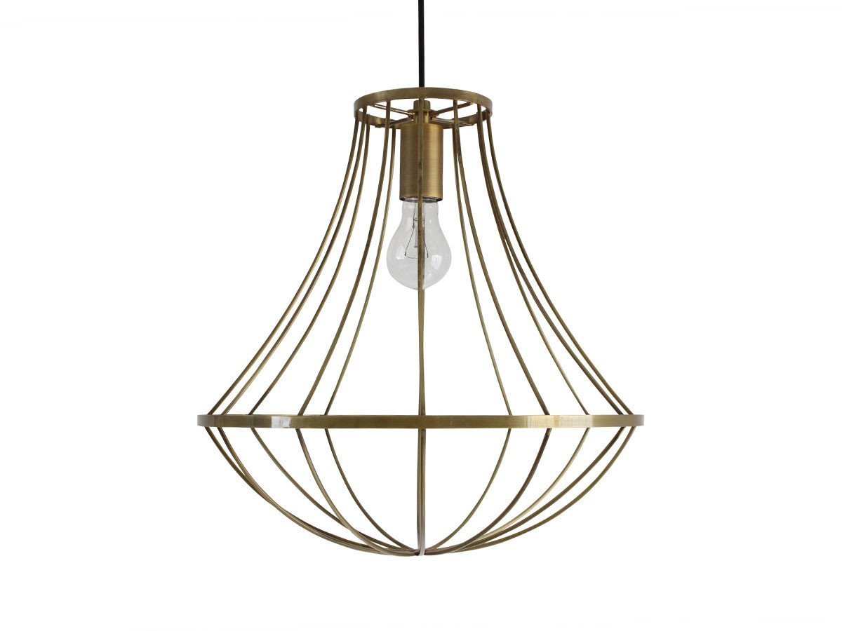 【フライミー ブラン/FLYMEe Blanc / GOODS】のPendant Lamp / ペンダントランプ #12691 インテリア・キッズ・メンズ・レディースファッション・服の通販 founy(ファニー) 　送料無料　Free Shipping　おすすめ　Recommended / Our Picks　シンプル　Simple, Minimal　フォルム　Silhouette, Form　フレーム　Frame, Outline　ホーム・キャンプ・アウトドア・お取り寄せ　Home Living / Home & Lifestyle / Camping Gear / Outdoor Camping　家具・インテリア　Home Furniture & Interior. Stylish & Functional Living Spaces　ライト・照明　Lamps & Lighting Fixtures　ペンダントライト・吊り下げ照明　Pendant Light / Hanging Light Fixture　アンティークゴールド、付属電球:白熱電球|ID: prp329100000010457 ipo3291000000036536027