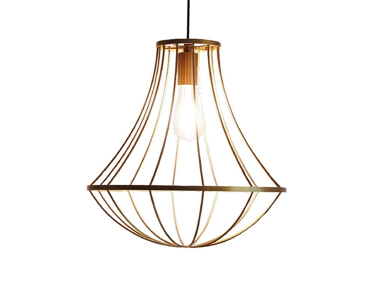 【フライミー ブラン/FLYMEe Blanc / GOODS】のPendant Lamp / ペンダントランプ #12691 インテリア・キッズ・メンズ・レディースファッション・服の通販 founy(ファニー) 　送料無料　Free Shipping　おすすめ　Recommended / Our Picks　シンプル　Simple, Minimal　フォルム　Silhouette, Form　フレーム　Frame, Outline　ホーム・キャンプ・アウトドア・お取り寄せ　Home Living / Home & Lifestyle / Camping Gear / Outdoor Camping　家具・インテリア　Home Furniture & Interior. Stylish & Functional Living Spaces　ライト・照明　Lamps & Lighting Fixtures　ペンダントライト・吊り下げ照明　Pendant Light / Hanging Light Fixture　アンティークゴールド、付属電球:LED電球|ID: prp329100000010457 ipo3291000000036536053