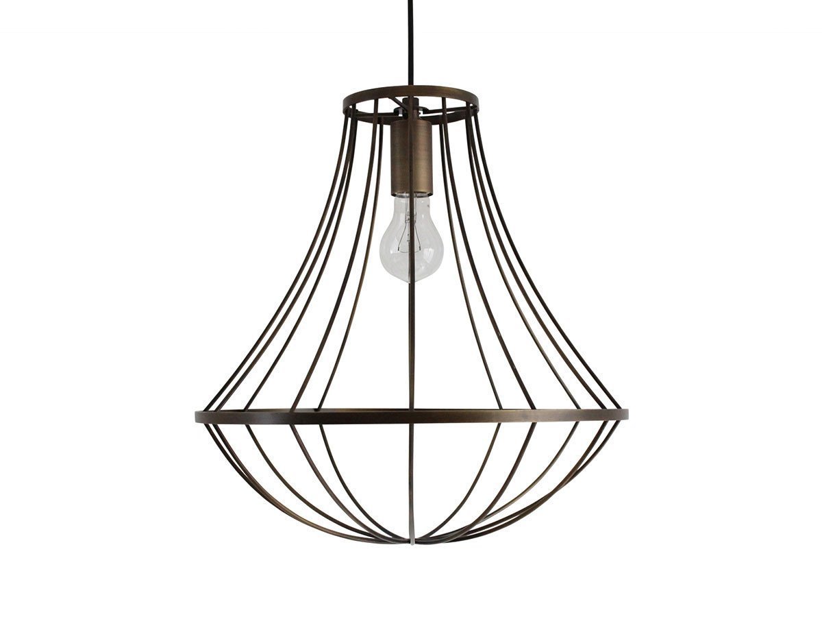 【フライミー ブラン/FLYMEe Blanc / GOODS】のPendant Lamp / ペンダントランプ #12691 インテリア・キッズ・メンズ・レディースファッション・服の通販 founy(ファウニー) 　送料無料　Free Shipping　おすすめ　Recommended / Our Picks　シンプル　Simple, Minimal　フォルム　Silhouette, Form　フレーム　Frame, Outline　ホーム・キャンプ・アウトドア・お取り寄せ　Home Living / Home & Lifestyle / Camping Gear / Outdoor Camping　家具・インテリア　Home Furniture & Interior. Stylish & Functional Living Spaces　ライト・照明　Lamps & Lighting Fixtures　ペンダントライト・吊り下げ照明　Pendant Light / Hanging Light Fixture　アンティークブラウン、付属電球:白熱電球|ID: prp329100000010457 ipo3291000000037076174