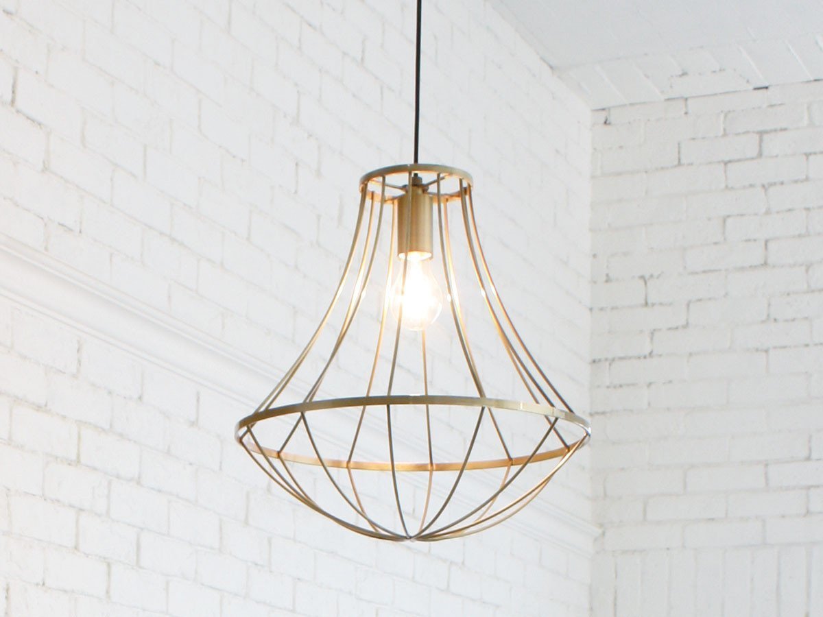 【フライミー ブラン/FLYMEe Blanc / GOODS】のPendant Lamp / ペンダントランプ #12691 インテリア・キッズ・メンズ・レディースファッション・服の通販 founy(ファウニー) 　送料無料　Free Shipping　おすすめ　Recommended / Our Picks　シンプル　Simple, Minimal　フォルム　Silhouette, Form　フレーム　Frame, Outline　ホーム・キャンプ・アウトドア・お取り寄せ　Home Living / Home & Lifestyle / Camping Gear / Outdoor Camping　家具・インテリア　Home Furniture & Interior. Stylish & Functional Living Spaces　ライト・照明　Lamps & Lighting Fixtures　ペンダントライト・吊り下げ照明　Pendant Light / Hanging Light Fixture　アンティークゴールド、付属電球:白熱電球|ID: prp329100000010457 ipo3291000000037076176