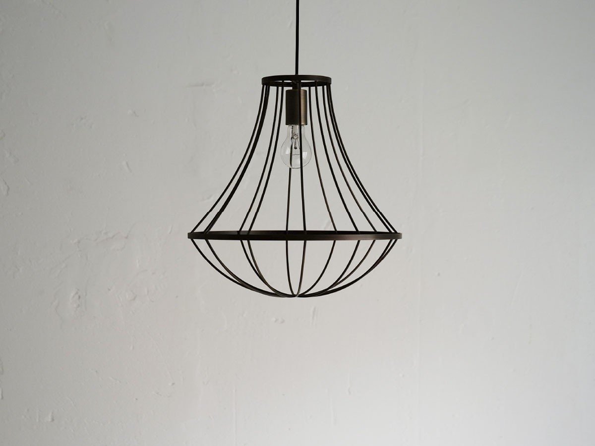 【フライミー ブラン/FLYMEe Blanc / GOODS】のPendant Lamp / ペンダントランプ #12691 インテリア・キッズ・メンズ・レディースファッション・服の通販 founy(ファウニー) 　送料無料　Free Shipping　おすすめ　Recommended / Our Picks　シンプル　Simple, Minimal　フォルム　Silhouette, Form　フレーム　Frame, Outline　ホーム・キャンプ・アウトドア・お取り寄せ　Home Living / Home & Lifestyle / Camping Gear / Outdoor Camping　家具・インテリア　Home Furniture & Interior. Stylish & Functional Living Spaces　ライト・照明　Lamps & Lighting Fixtures　ペンダントライト・吊り下げ照明　Pendant Light / Hanging Light Fixture　アンティークブラウン、付属電球:白熱電球|ID: prp329100000010457 ipo3291000000037076183