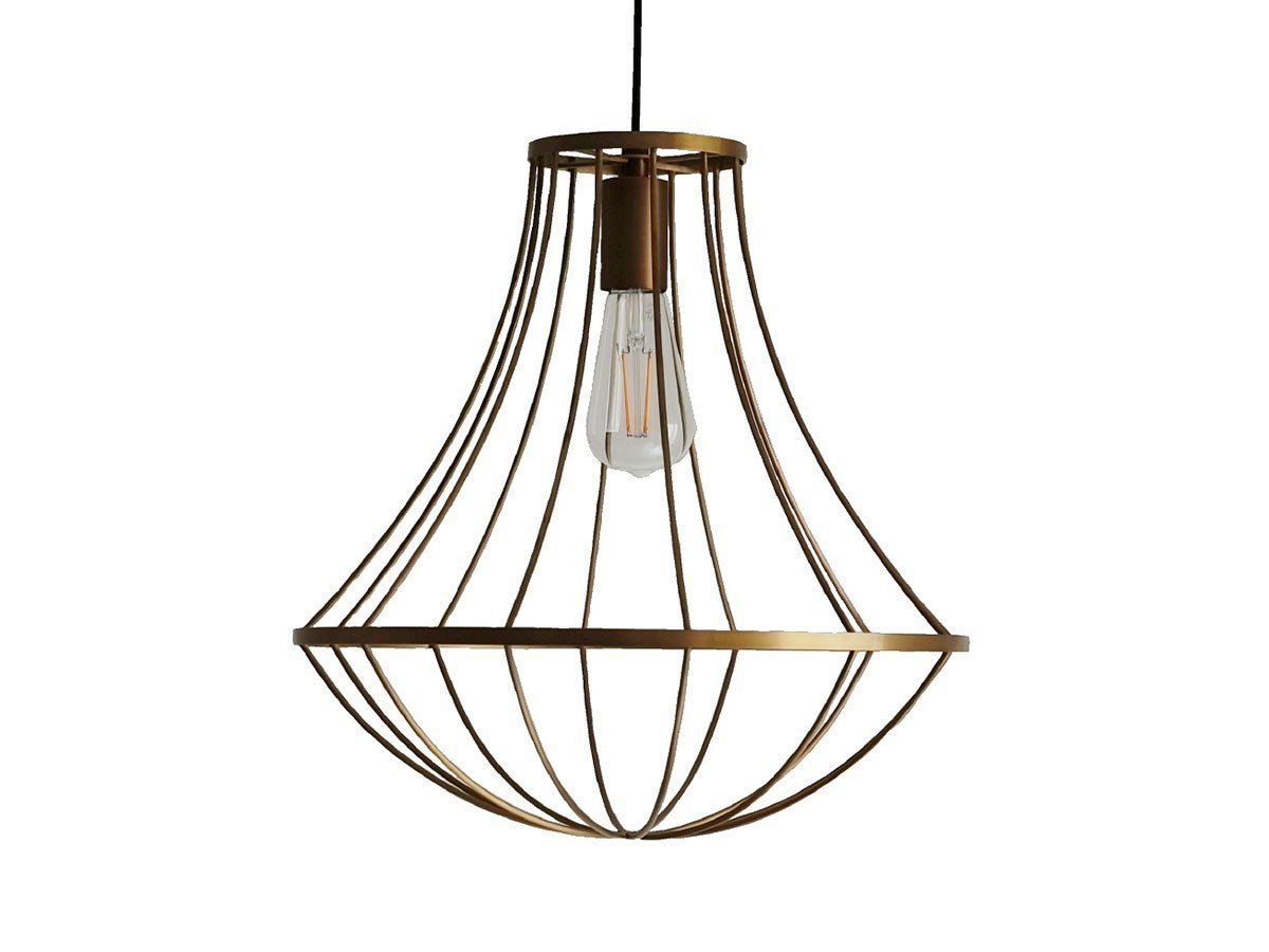 【フライミー ブラン/FLYMEe Blanc / GOODS】のPendant Lamp / ペンダントランプ #12691 インテリア・キッズ・メンズ・レディースファッション・服の通販 founy(ファウニー) 　送料無料　Free Shipping　おすすめ　Recommended / Our Picks　シンプル　Simple, Minimal　フォルム　Silhouette, Form　フレーム　Frame, Outline　ホーム・キャンプ・アウトドア・お取り寄せ　Home Living / Home & Lifestyle / Camping Gear / Outdoor Camping　家具・インテリア　Home Furniture & Interior. Stylish & Functional Living Spaces　ライト・照明　Lamps & Lighting Fixtures　ペンダントライト・吊り下げ照明　Pendant Light / Hanging Light Fixture　アンティークゴールド、付属電球:LED電球|ID: prp329100000010457 ipo3291000000037076189