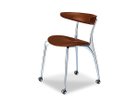 【フライミー ノワール/FLYMEe Noir / GOODS】のArm Chair / アームチェア 4本脚キャスター m71232 張地:PVCブラウン|ID:prp329100000010513