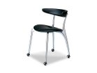 【フライミー ノワール/FLYMEe Noir / GOODS】のArm Chair / アームチェア 4本脚キャスター m71232 張地:本革ブラック|ID:prp329100000010513