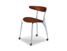 【フライミー ノワール/FLYMEe Noir / GOODS】のArm Chair / アームチェア 4本脚キャスター m71232 張地:PVCブラウン|ID: prp329100000010513 ipo3291000000033100901
