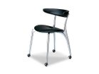 【フライミー ノワール/FLYMEe Noir / GOODS】のArm Chair / アームチェア 4本脚キャスター m71232 張地:本革ブラック|ID: prp329100000010513 ipo3291000000033100903