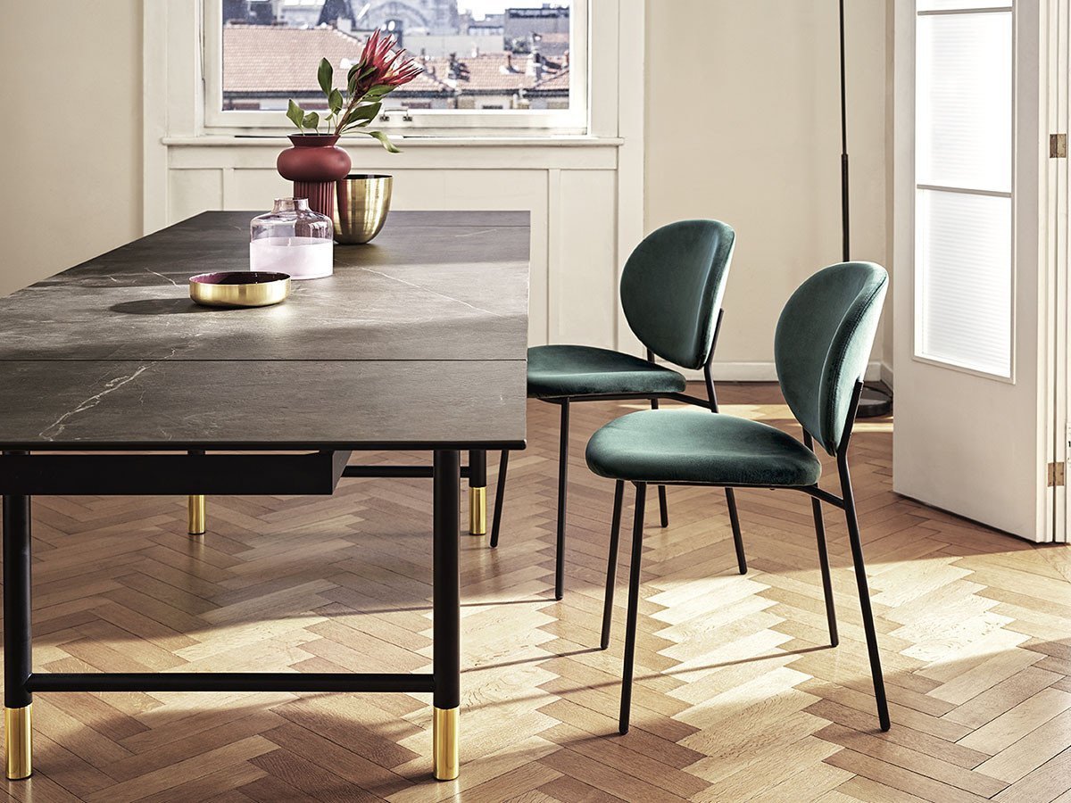 【カリガリス/Calligaris / GOODS】のINES / イネス CS/2004 インテリア・キッズ・メンズ・レディースファッション・服の通販 founy(ファニー) 　送料無料　Free Shipping　フレーム　Frame, Outline　ベルベット　Velvet, Velvety　モダン　Modern, Contemporary　ホーム・キャンプ・アウトドア・お取り寄せ　Home Living / Home & Lifestyle / Camping Gear / Outdoor Camping　家具・インテリア　Home Furniture & Interior. Stylish & Functional Living Spaces　チェア・椅子　Seating & Chairs　ダイニングチェア・木製チェア　Dining Chairs　シートS0H フォレストグリーン、フレームP15 マットブラック|ID: prp329100000010574 ipo3291000000034876772